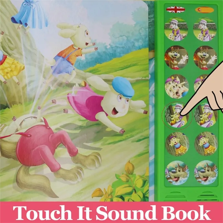 Noise Farm Sounds Book For Kids Story Reading Book Cusomized Bulk