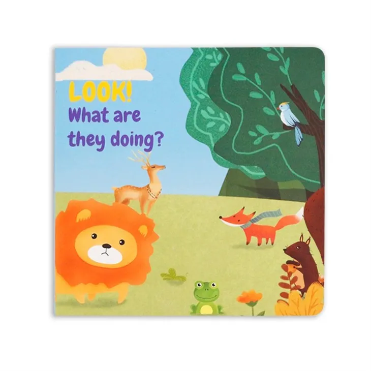 Newest Design Kids Zoo Sounds Board Book For 2 Year Olds Children