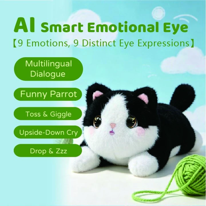 XDT AI Emotional Cat Smart Interactive Plush Toy suppliers